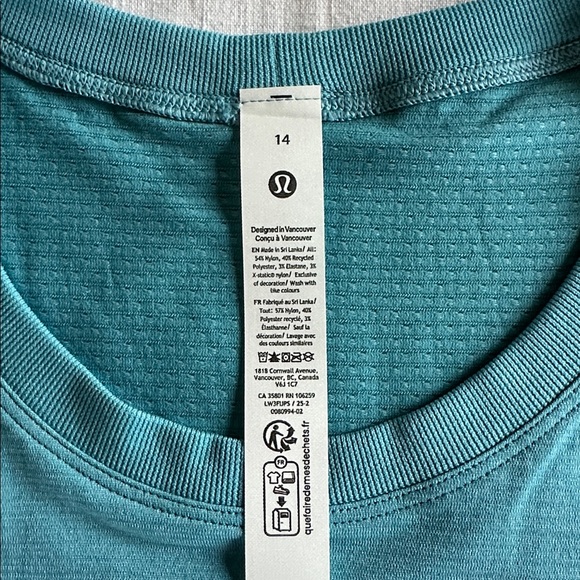 Lululemon Swiftly Relaxed Long Sleeve Shirt Washed Blue 14 NWT WBLE - Picture 8 of 10